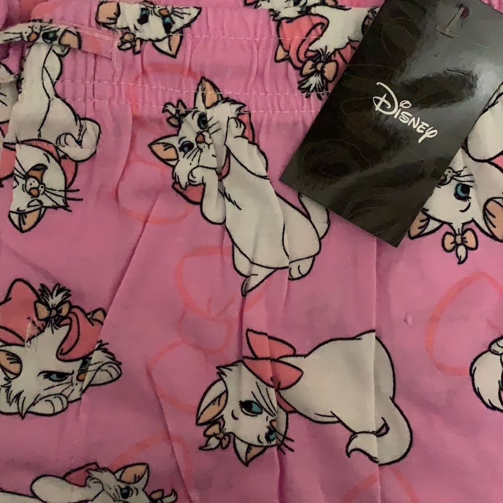 Disney Aristocats Marie The Kitty Pink Sleepwear Pants. New. - Picture 2 of 7